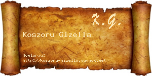 Koszoru Gizella névjegykártya